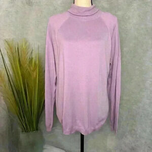 TALBOTS Turtleneck BRAND NEW with Tags Soft Long Sleeve Lavender Size XL